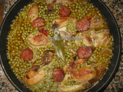 Hähnchen mit Erbsen - Frango com ervilhas